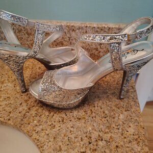 Unlisted silvery glittery Glam shoes